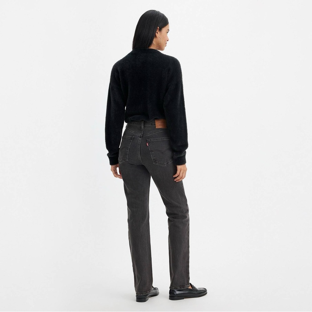 Levi’s Slimming Straight Jeans - Size 31 Dark Grey/Black